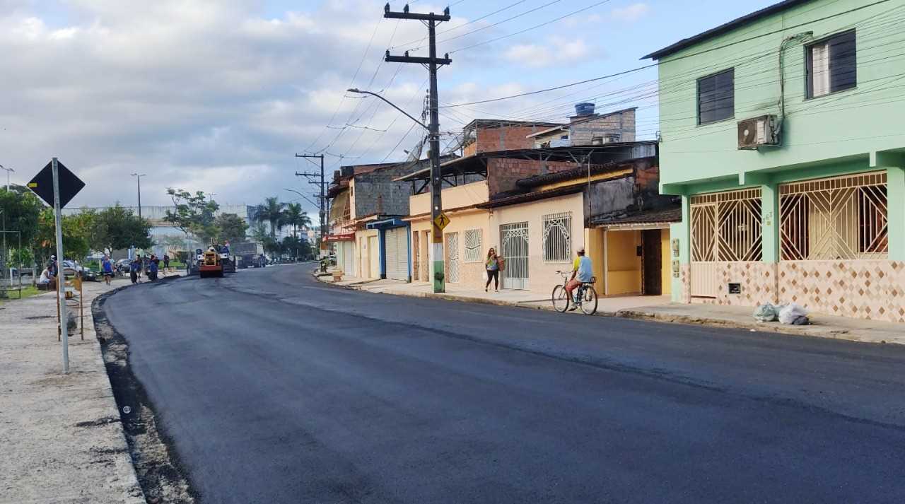 Camacã: As obras de asfalto da Rua Mário Batista estão em ritmo acelerado